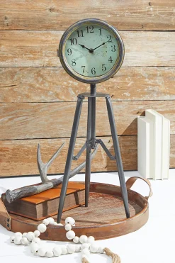 Decorator's Warehouse Christmas Accents^23” Telescope Tripod Desk Clock