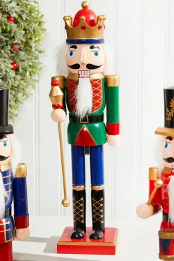 Decorator's Warehouse Christmas Accents^15" Traditional Nutcracker - 3 Assorted