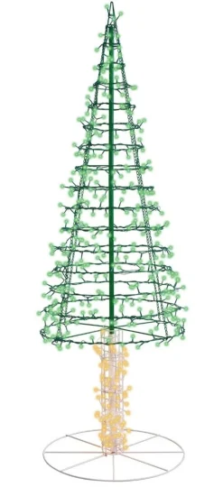 Decorator's Warehouse Outdoor Lighting^6' Twinkling Starry Alpine Tree - Green/Warm White 460 Lights