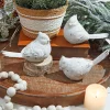 Decorator's Warehouse Christmas Accents^6” White Resin Cardinal Figurine