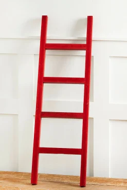 Decorator's Warehouse Christmas Accents^32" Wood Antique Christmas Ladder