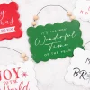 Decorator's Warehouse Christmas Accents^6.6” Wood Holiday Sign Ornament