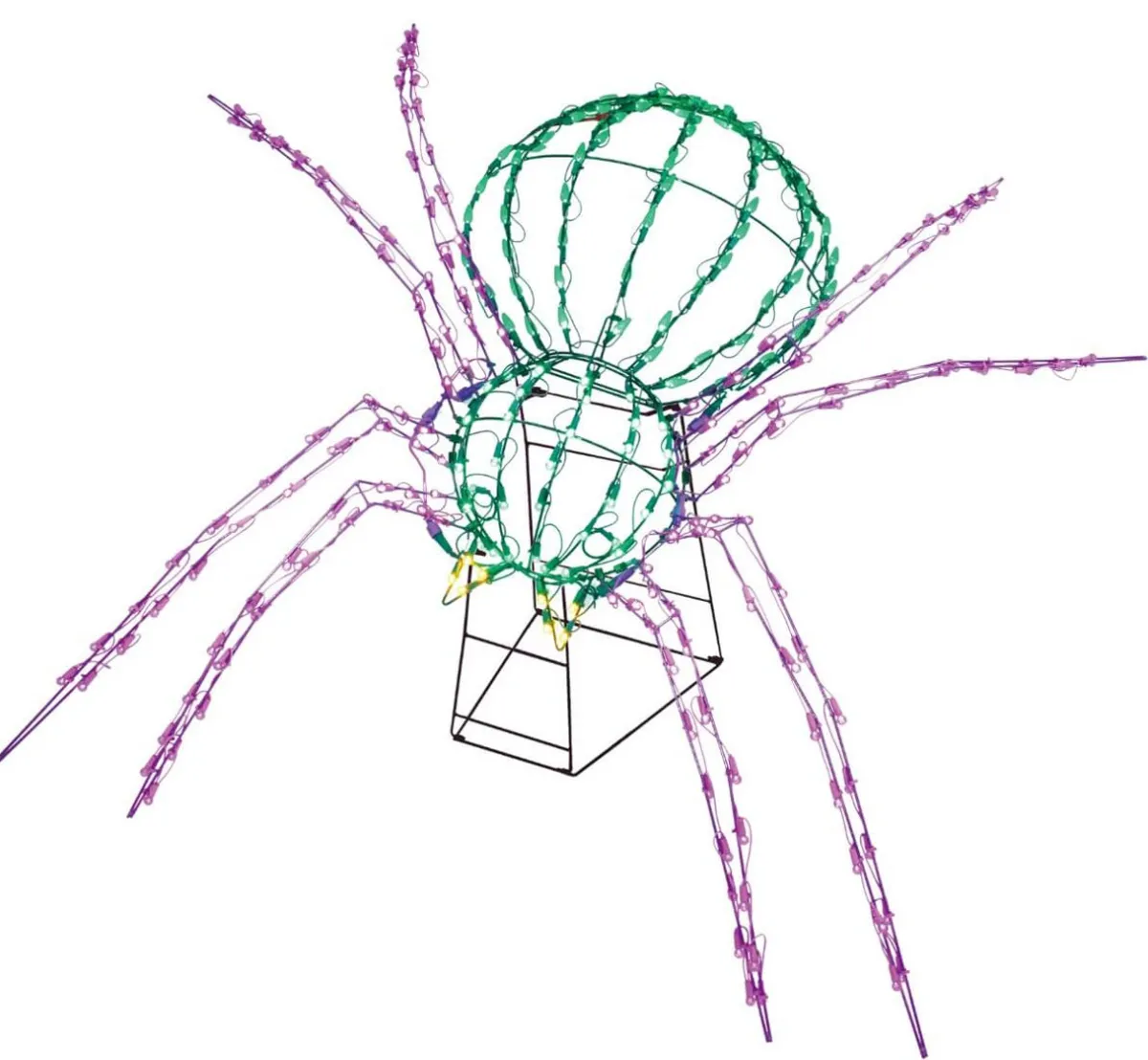 Decorator's Warehouse Outdoor Lighting^28" X 40" 3D Scary Spider (Twinkling)