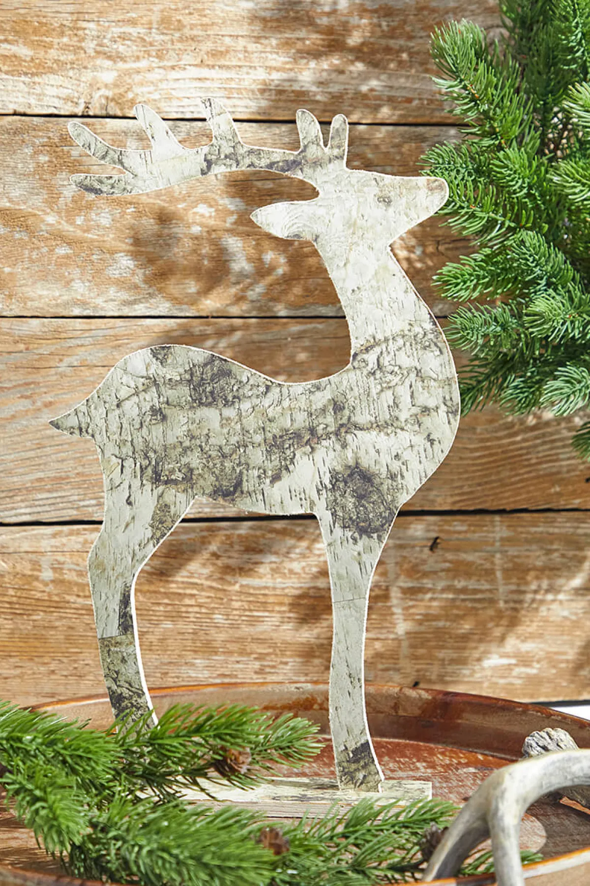 Decorator's Warehouse Christmas Accents^Birch Paper Upright Deer