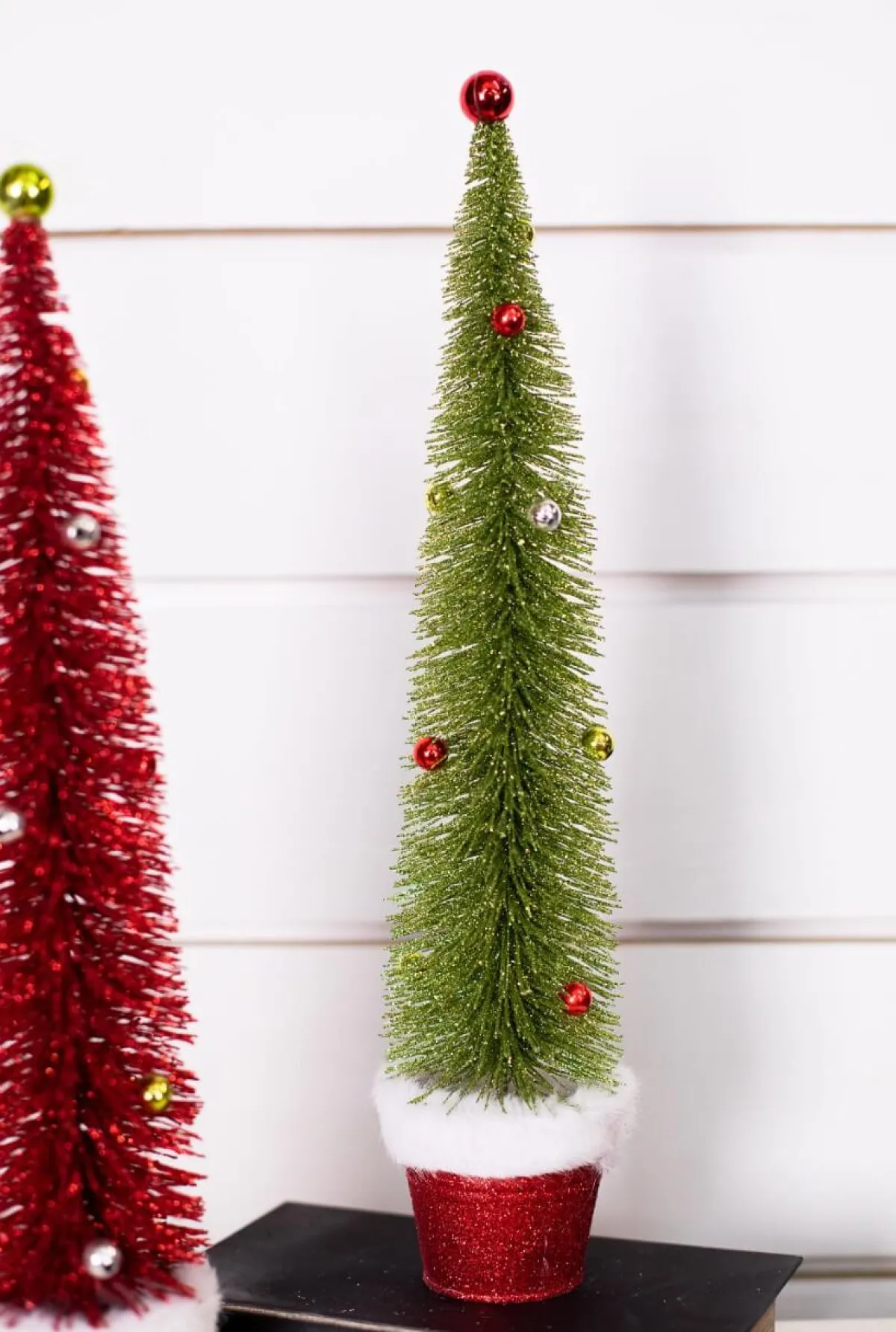 Decorator's Warehouse Christmas Accents^Bottle Brush Very Merry Tree