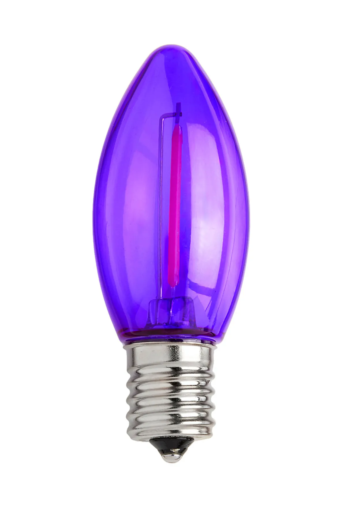 Decorator's Warehouse Bulbs|Outdoor Lighting^C9 Filament Bulb (25 Bulbs/box) - Purple