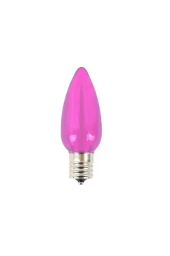 Decorator's Warehouse Outdoor Lighting^C9 Minleon LED SMD Bulb (25 Bulbs/box) - Smooth, Pink