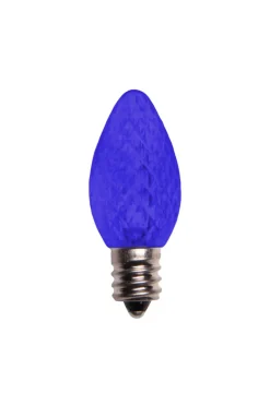 Decorator's Warehouse Outdoor Lighting^C7 Platinum Elite LED SMD Bulbs (25 Bulbs/bag) - Faceted, Blue