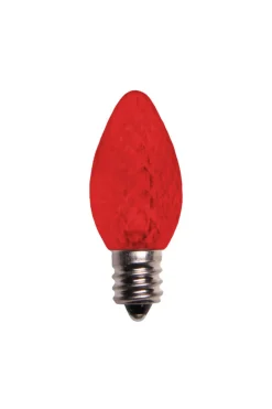 Decorator's Warehouse Outdoor Lighting^C7 Platinum Elite LED SMD Bulbs (25 Bulbs/bag) - Faceted, Red