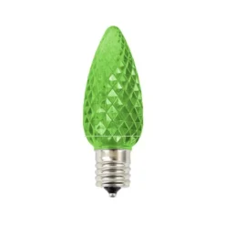 Decorator's Warehouse Bulbs|Outdoor Lighting^C9 Platinum Elite LED SMD Bulb (25 Bulbs/bag) - Faceted, Green