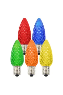 Decorator's Warehouse Bulbs|Outdoor Lighting^C9 Platinum Elite LED SMD Bulb (25 Bulbs/bag) - Faceted, Multi