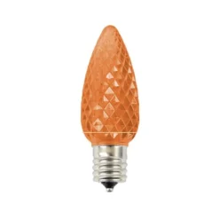 Decorator's Warehouse Bulbs|Outdoor Lighting^C9 Platinum Elite LED SMD Bulb (25 Bulbs/bag) - Faceted, Orange