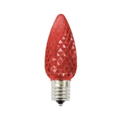 Decorator's Warehouse Bulbs|Outdoor Lighting^C9 Platinum Elite LED SMD Bulb (25 Bulbs/bag) - Faceted, Red