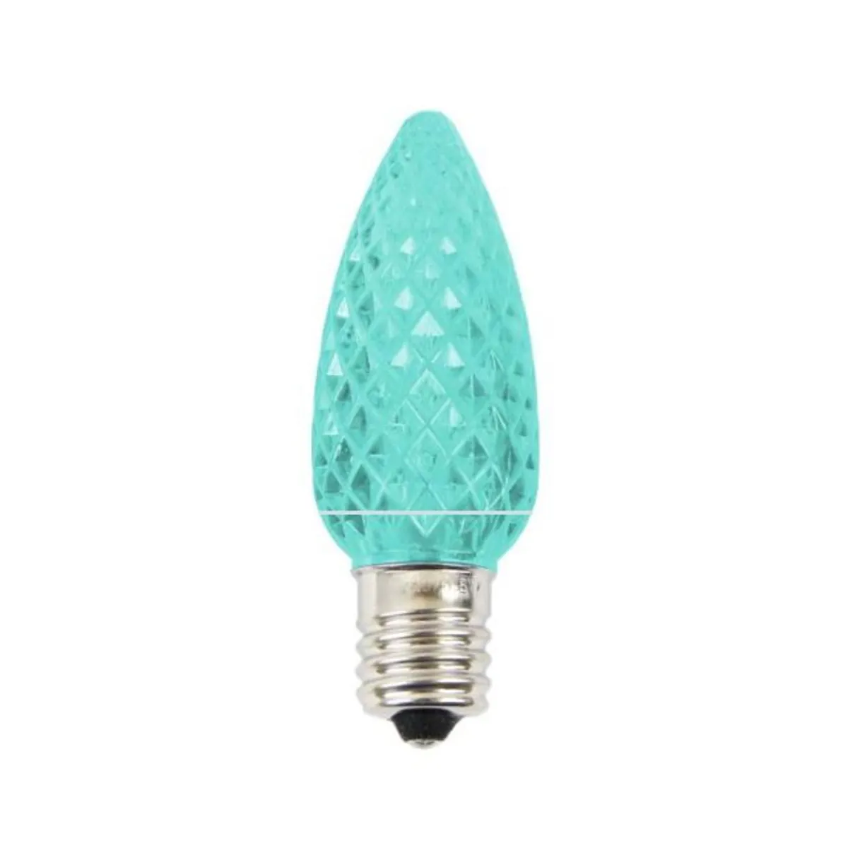 Decorator's Warehouse Bulbs|Outdoor Lighting^C9 Platinum Elite LED SMD Bulb (25 Bulbs/bag) - Faceted, Teal