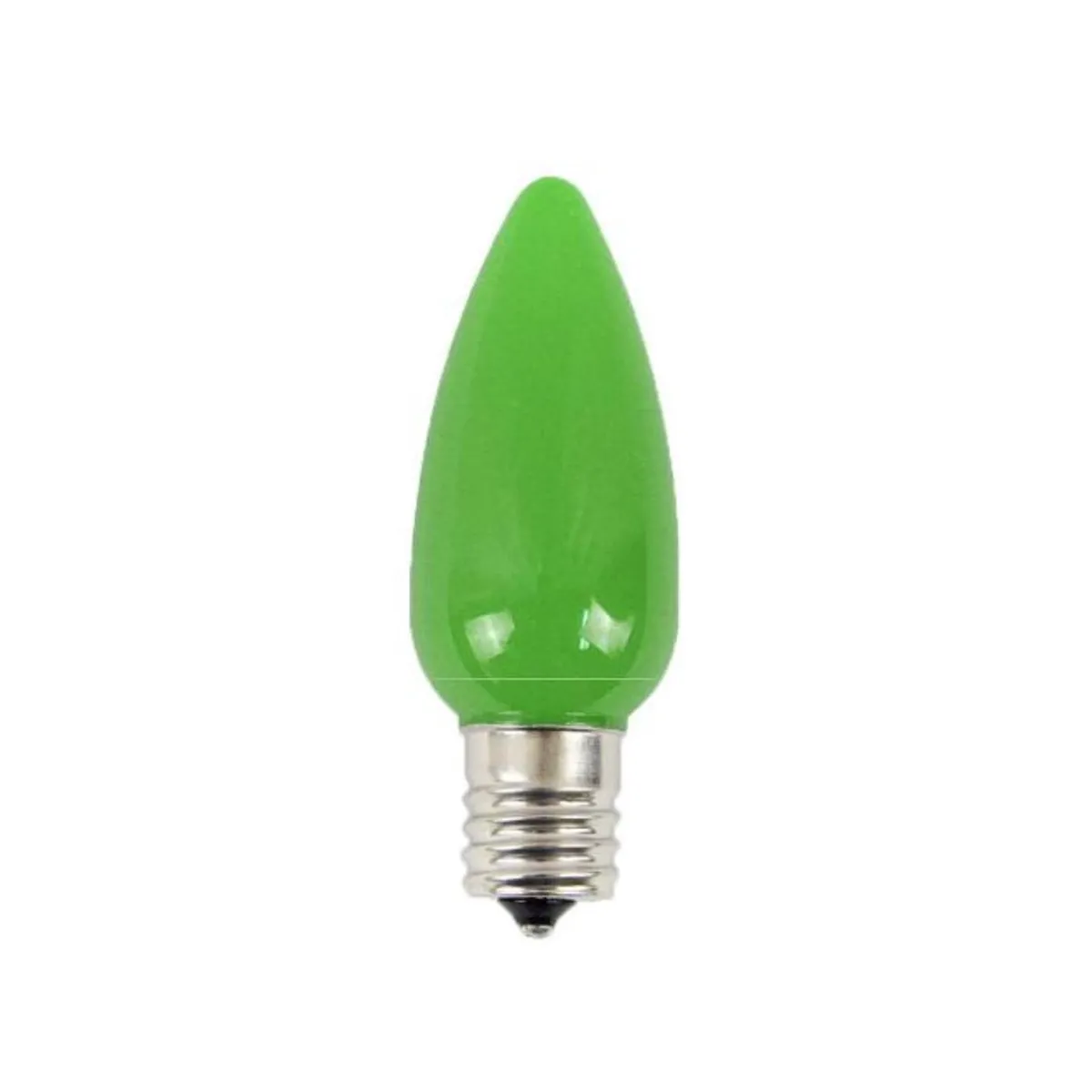 Decorator's Warehouse Bulbs|Outdoor Lighting^C9 Platinum Elite LED SMD Bulb (25 Bulbs/bag) - Frosted, Green