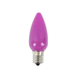 Decorator's Warehouse Bulbs|Outdoor Lighting^C9 Platinum Elite LED SMD Bulb (25 Bulbs/bag) - Frosted, Pink