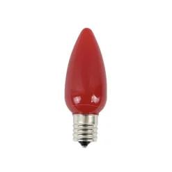 Decorator's Warehouse Bulbs|Outdoor Lighting^C9 Platinum Elite LED SMD Bulb (25 Bulbs/bag) - Frosted, Red