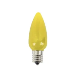 Decorator's Warehouse Bulbs|Outdoor Lighting^C9 Platinum Elite LED SMD Bulb (25 Bulbs/bag) - Frosted, Yellow