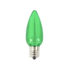 Decorator's Warehouse Bulbs|Outdoor Lighting^C9 Platinum Elite LED SMD Bulb (25 Bulbs/bag) - Smooth, Green