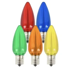 Decorator's Warehouse Bulbs|Outdoor Lighting^C9 Platinum Elite LED SMD Bulb (25 Bulbs/bag) - Smooth, Multi