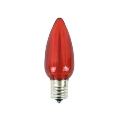 Decorator's Warehouse Bulbs|Outdoor Lighting^C9 Platinum Elite LED SMD Bulb (25 Bulbs/bag) - Smooth, Red