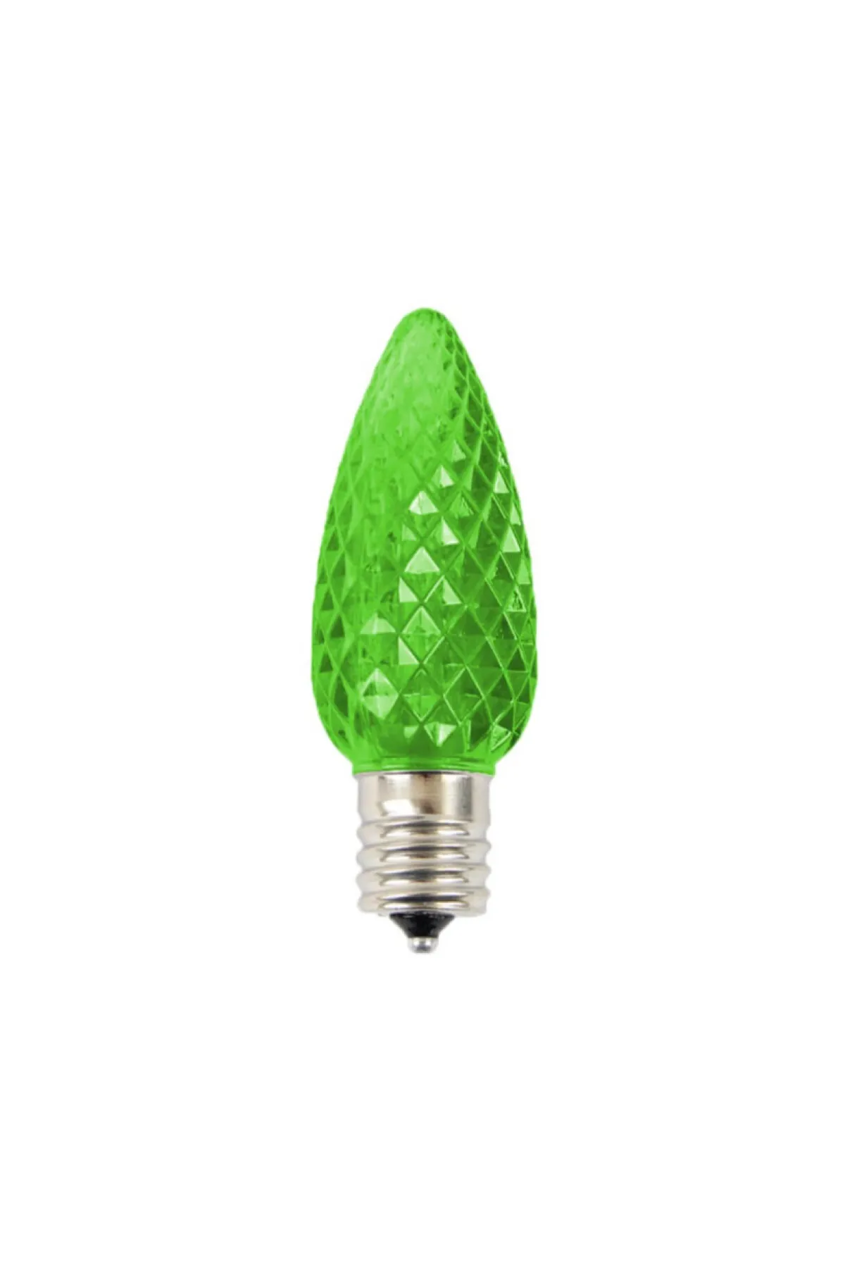 Decorator's Warehouse Bulbs|Outdoor Lighting^C9 Wonderful LED SMD Bulb (25 Bulbs/bag) - Faceted, Green