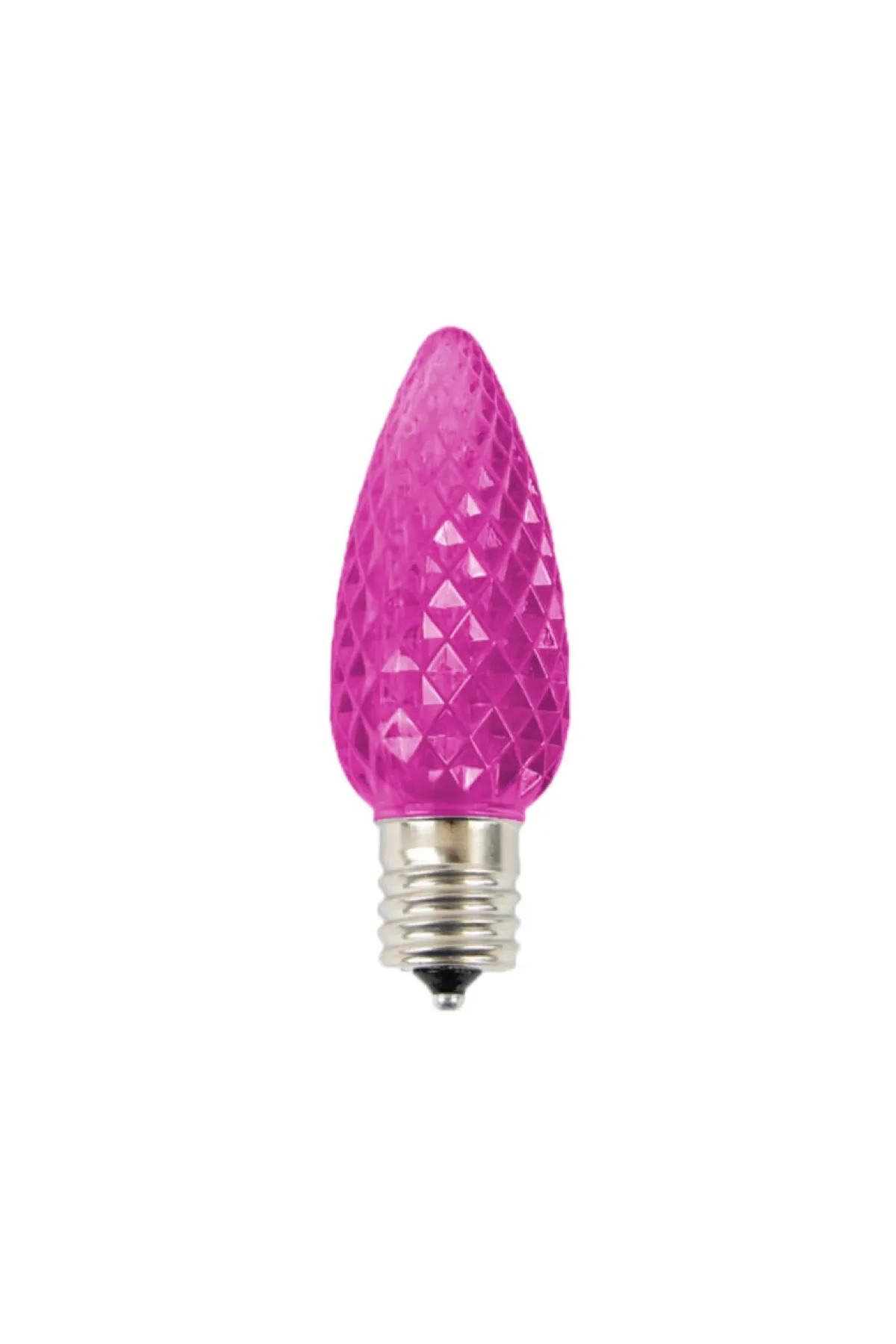 Decorator's Warehouse Bulbs|Outdoor Lighting^C9 Wonderful LED SMD Bulb (25 Bulbs/bag) - Faceted, Pink