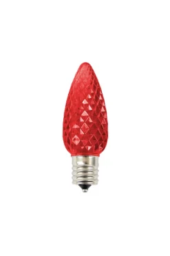 Decorator's Warehouse Bulbs|Outdoor Lighting^C9 Wonderful LED SMD Bulb (25 Bulbs/bag) - Faceted, Red