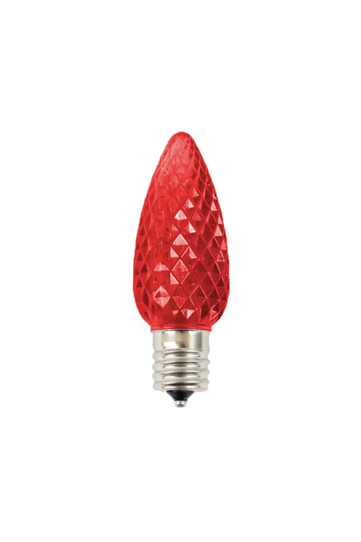 Decorator's Warehouse Bulbs|Outdoor Lighting^C9 Wonderful LED SMD Bulb (25 Bulbs/bag) - Faceted, Red