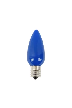Decorator's Warehouse Bulbs|Outdoor Lighting^C9 Wonderful LED SMD Bulb (25 Bulbs/bag) - Frosted, Blue