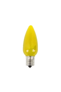 Decorator's Warehouse Bulbs|Outdoor Lighting^C9 Wonderful LED SMD Bulb (25 Bulbs/bag) - Frosted, Yellow