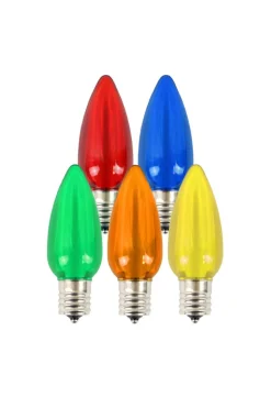 Decorator's Warehouse Outdoor Lighting|Bulbs^C9 Wonderful LED SMD Bulb (25 Bulbs/bag) - Smooth, Multi