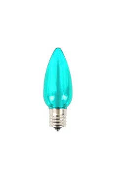 Decorator's Warehouse Bulbs|Outdoor Lighting^C9 Wonderful LED SMD Bulb (25 Bulbs/bag) - Smooth, Teal