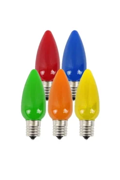 Decorator's Warehouse Bulbs|Outdoor Lighting^C9 Wonderful LED SMD Bulb (25 Bulbs/bag) - Frosted, Multi