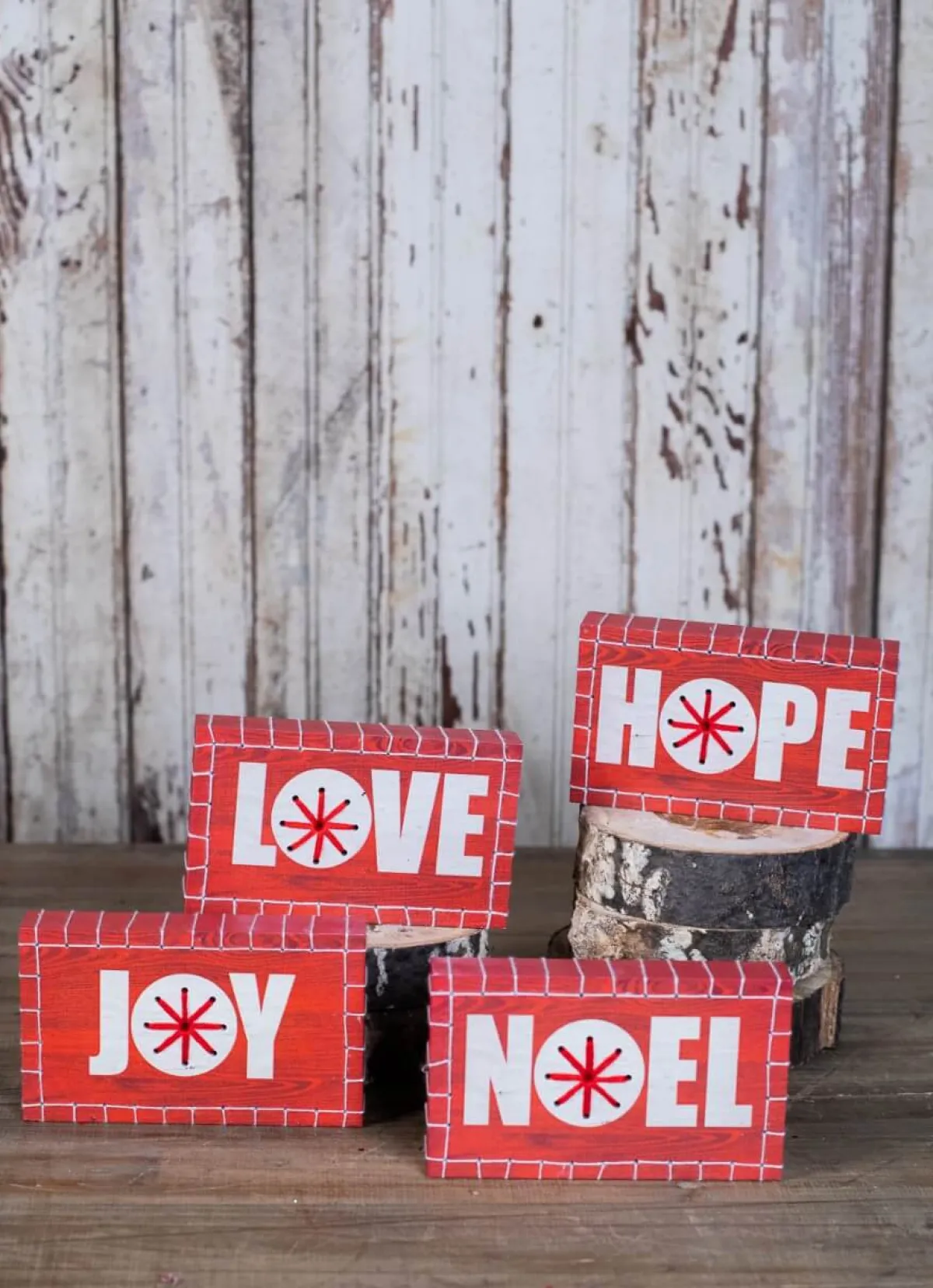 Decorator's Warehouse Christmas Accents^Christmas Words Block