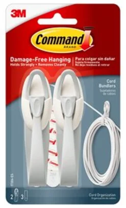 Decorator's Warehouse Christmas Garlands|Natural Greenery^Command Cord Bundlers - Set Of 2