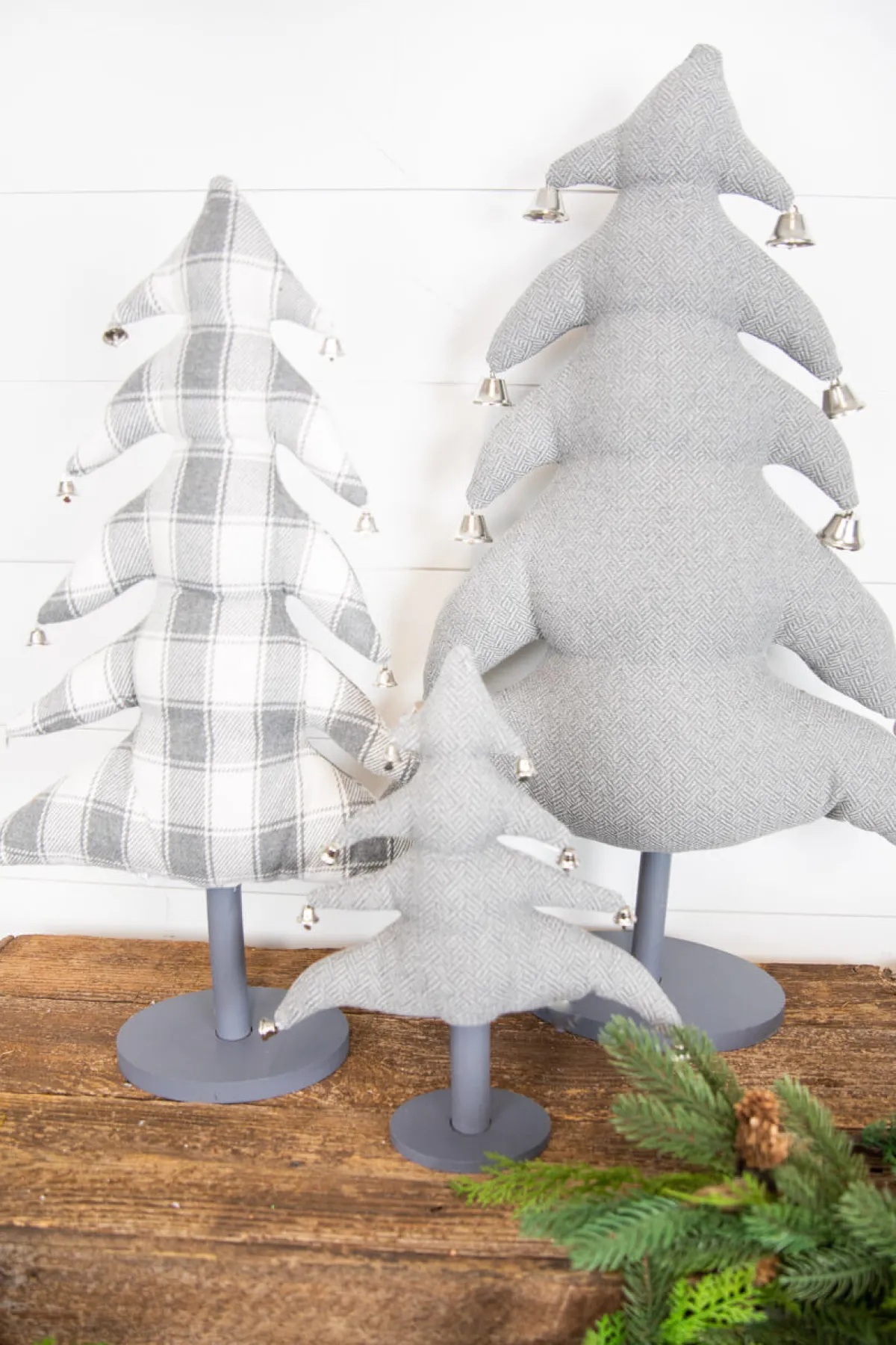 Decorator's Warehouse Christmas Accents^Fabric Christmas Tree - Set Of 3
