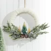 Decorator's Warehouse Christmas Accents^Frosted Christmas Tree Wreath Ornament