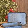 Decorator's Warehouse Christmas Accents^Galvanized Metal Trays - Set Of 2