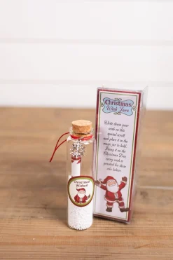 Decorator's Warehouse Christmas Accents^Glass Christmas Wish Jars