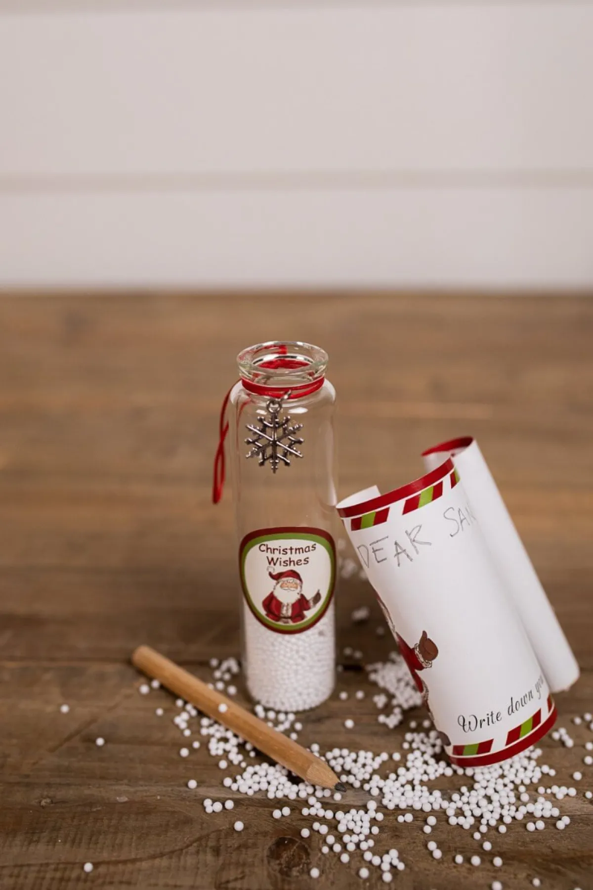 Decorator's Warehouse Christmas Accents^Glass Christmas Wish Jars