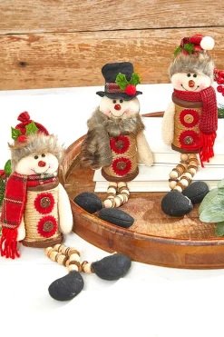 Decorator's Warehouse Christmas Accents^14”H Plush Holiday Snowman