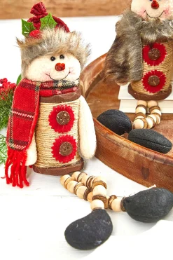 Decorator's Warehouse Christmas Accents^14”H Plush Holiday Snowman