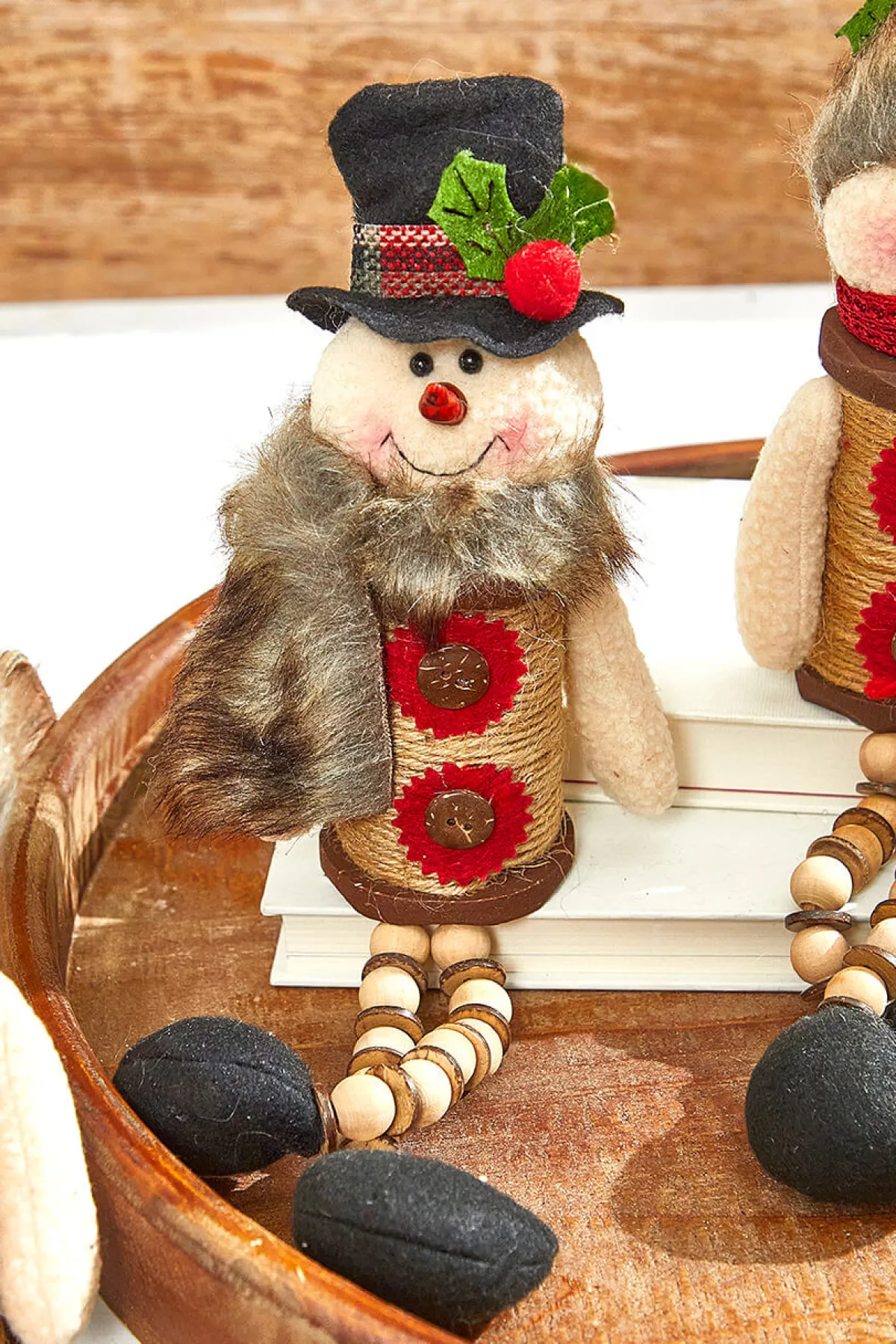 Decorator's Warehouse Christmas Accents^14”H Plush Holiday Snowman