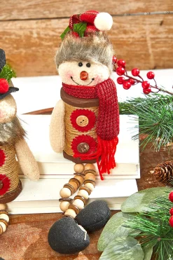 Decorator's Warehouse Christmas Accents^14”H Plush Holiday Snowman