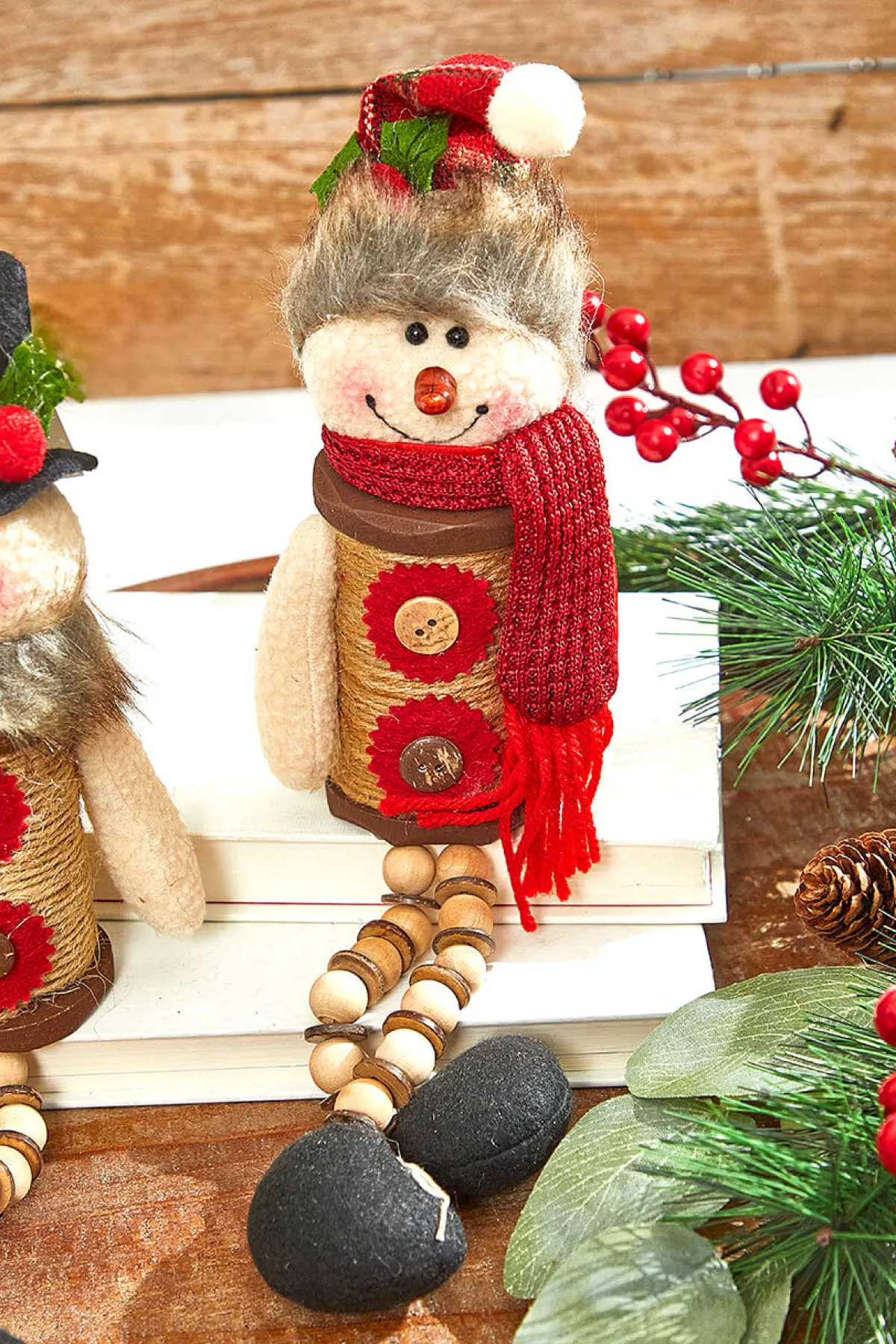 Decorator's Warehouse Christmas Accents^14”H Plush Holiday Snowman