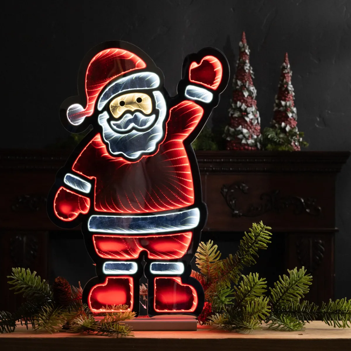 Decorator's Warehouse Infinity Lights|Indoor Lighting^22.5"H Santa Infinity Light