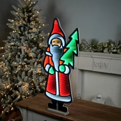 Decorator's Warehouse Infinity Lights|Indoor Lighting^33"H Santa With Tree Infinity Light