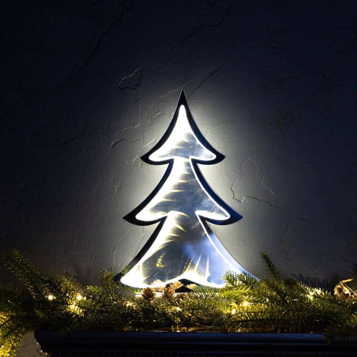 Decorator's Warehouse Infinity Lights|Indoor Lighting^12.5"H Tree Infinity Light Battery Operated