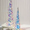 Decorator's Warehouse Christmas Accents^LED Iridescent Trees (Battery Operated) - Set Of 2